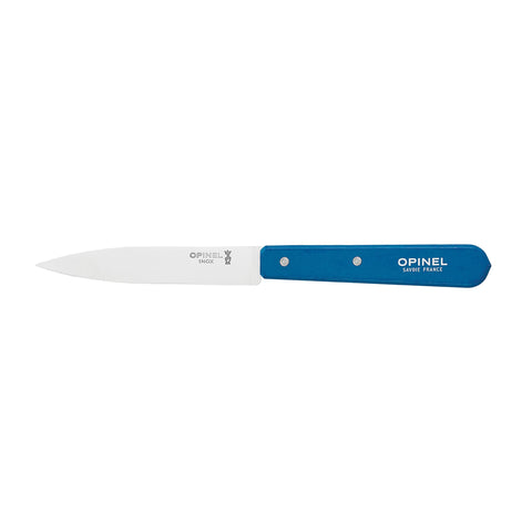 Opinel No 112 Blue Beechwood Handle Paring Knife, 10cm