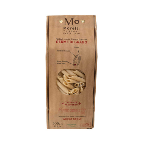 Morelli Penne Pasta with Wheat Germ, 500g