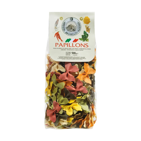 Morelli 6 Flavours Papillons Multicolour Pasta, 500g