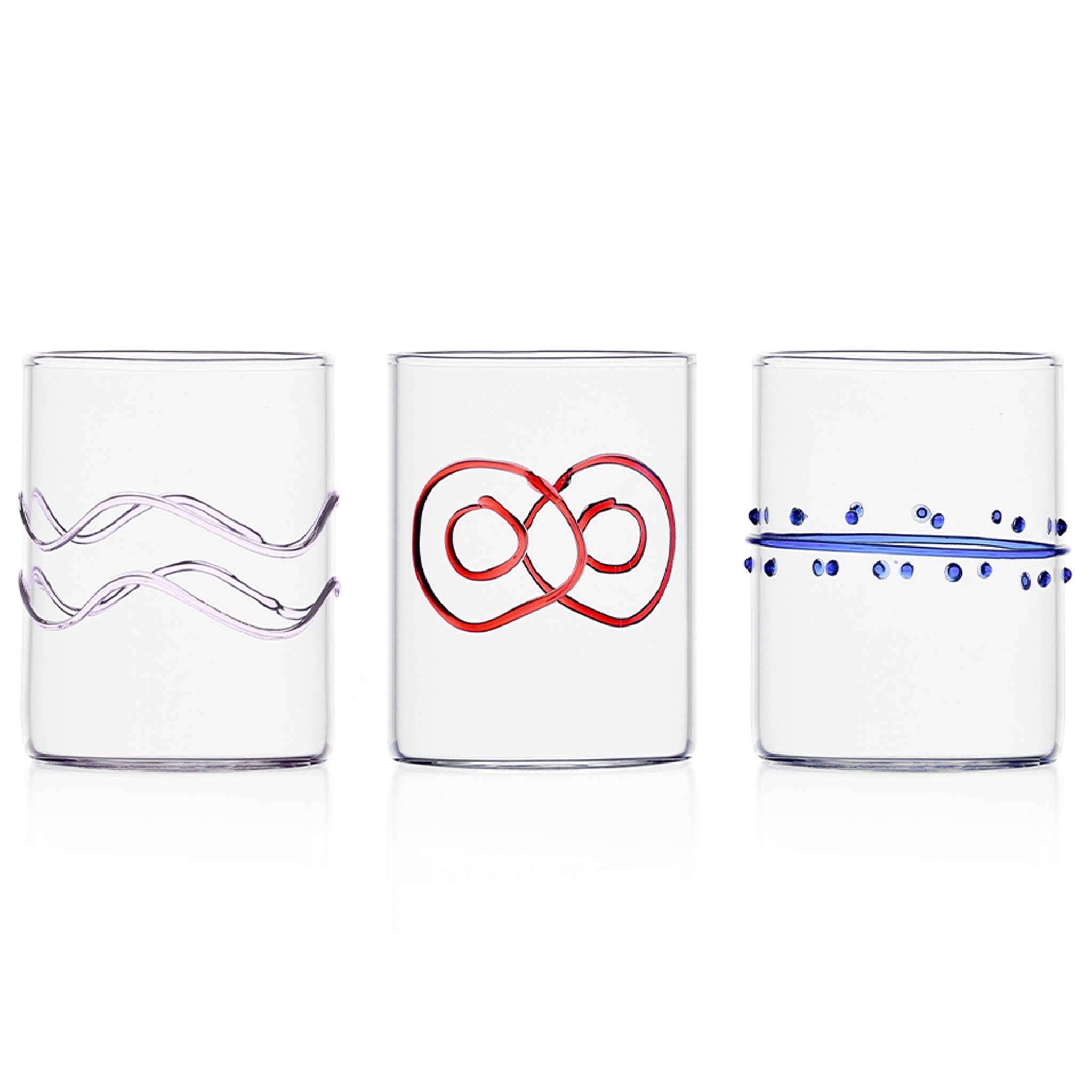 Ichendorf Milano Set of 6 Assorted Water Tumblers, Assorted Colours