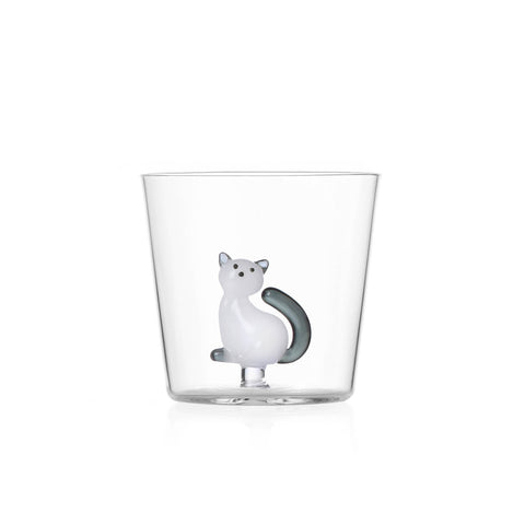 Ichendorf Milano Grey Tail Sitting Cat Tumbler, 300ml