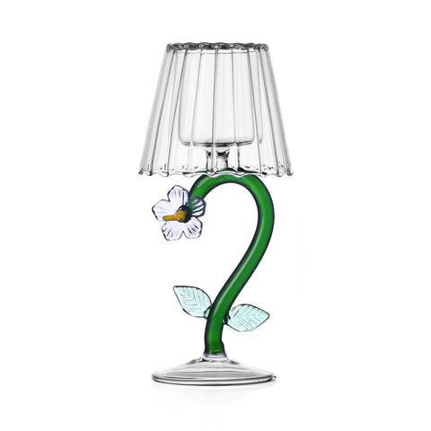 Ichendorf Milano Lilac Flower Tealight Holder, 18.5cm