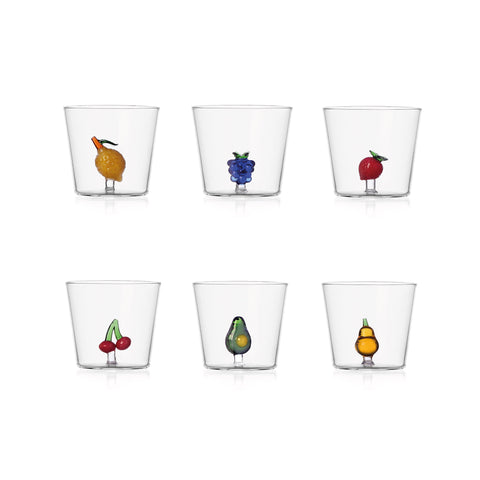 Ichendorf Milano Glass Set of 6 Fruit Tumblers