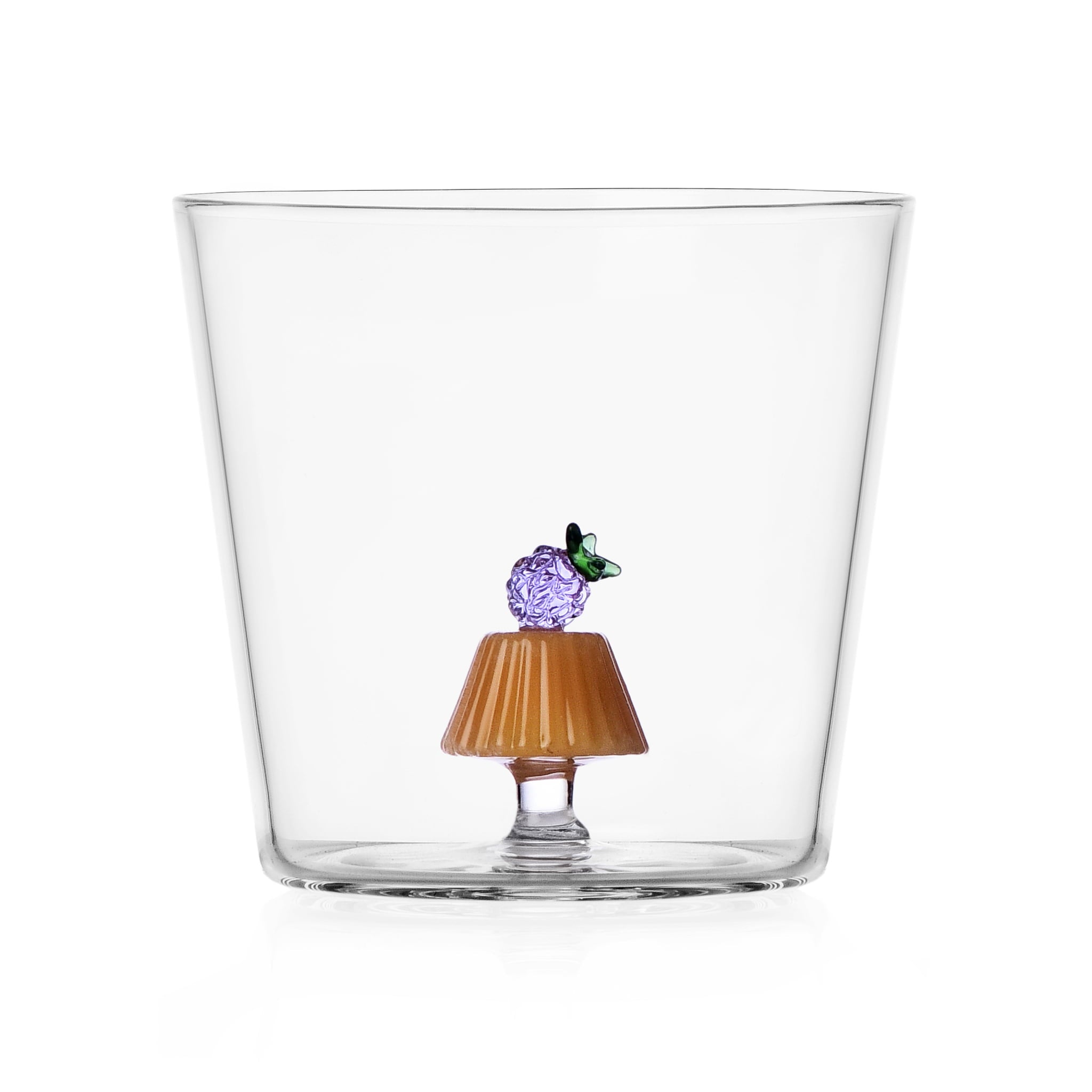 Ichendorf Milano Glass Charlotte Cake with Blackberry Tumbler, 300ml