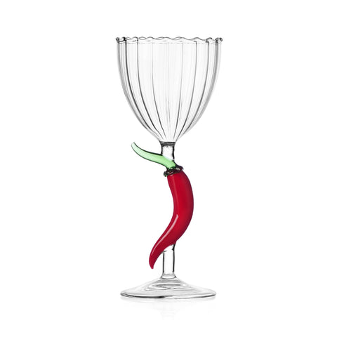 Ichendorf Milano Chilli Optical Stemmed Wine Glass, 300ml