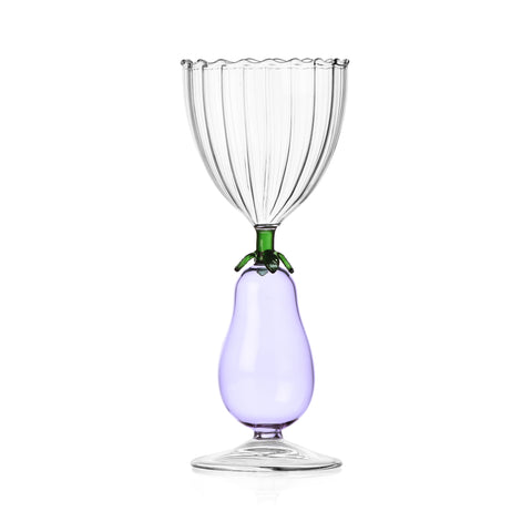 Ichendorf Milano Aubergine Optical Stemmed Wine Glass, 300ml