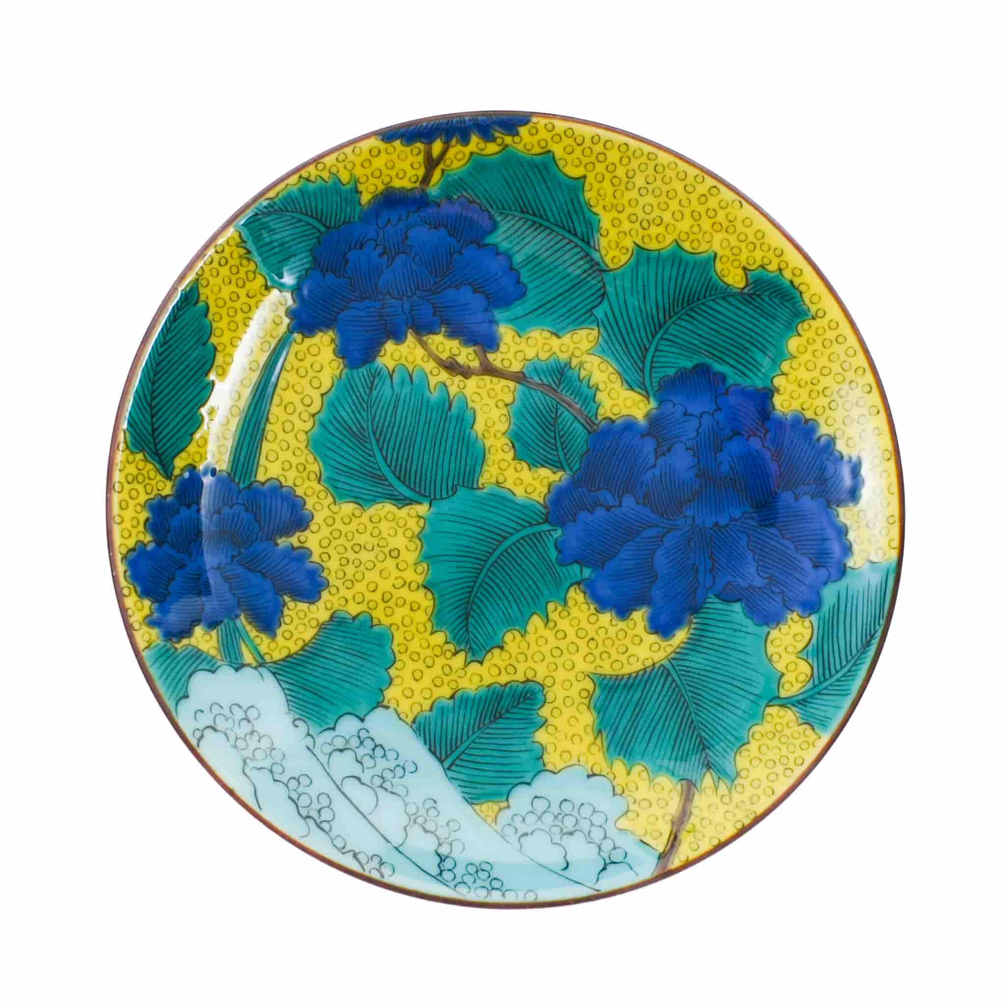 Seikou Porcelain Blue Floral Side Plate, 15cm