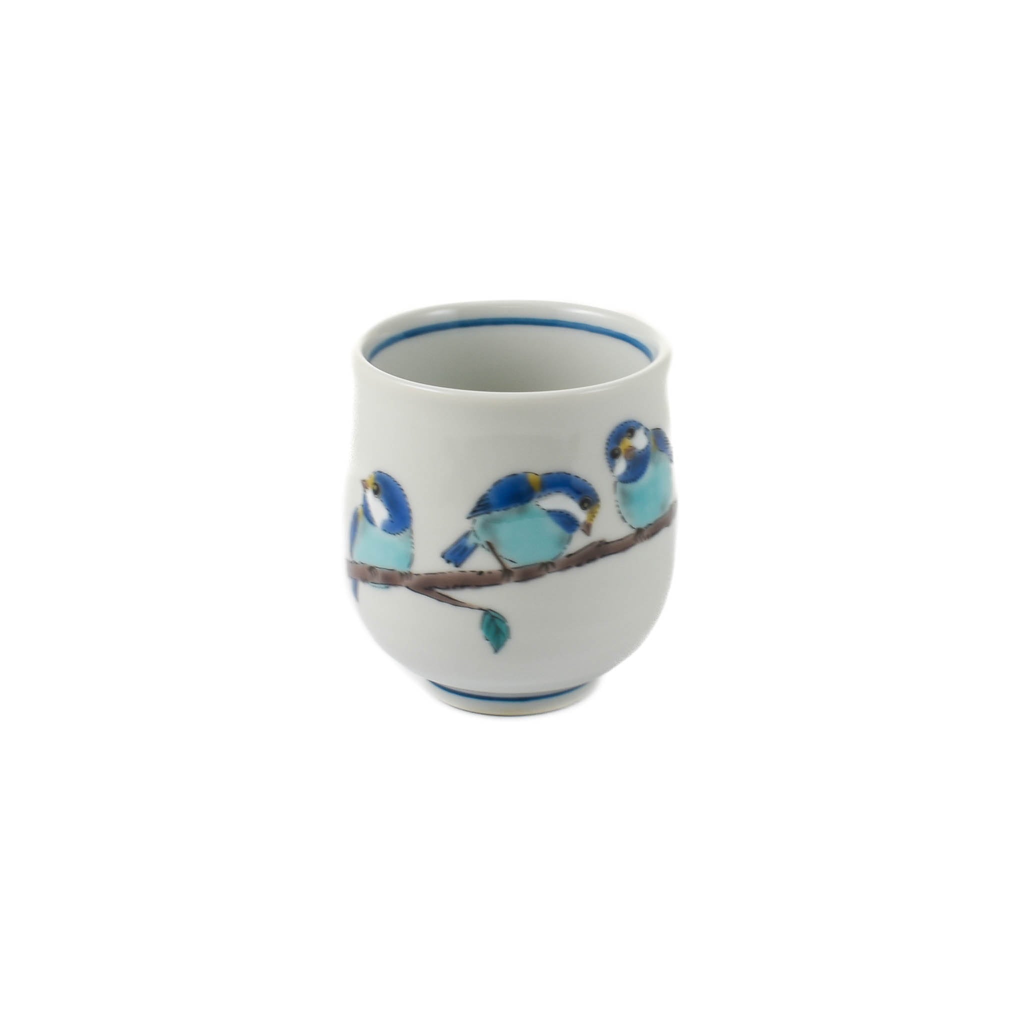 Seikou Porcelain Birds on Branch Sake Cup