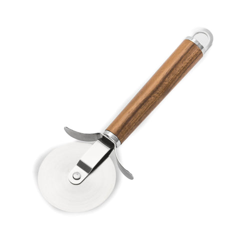 Wood Handle Stainless Steel Pizza Wheel