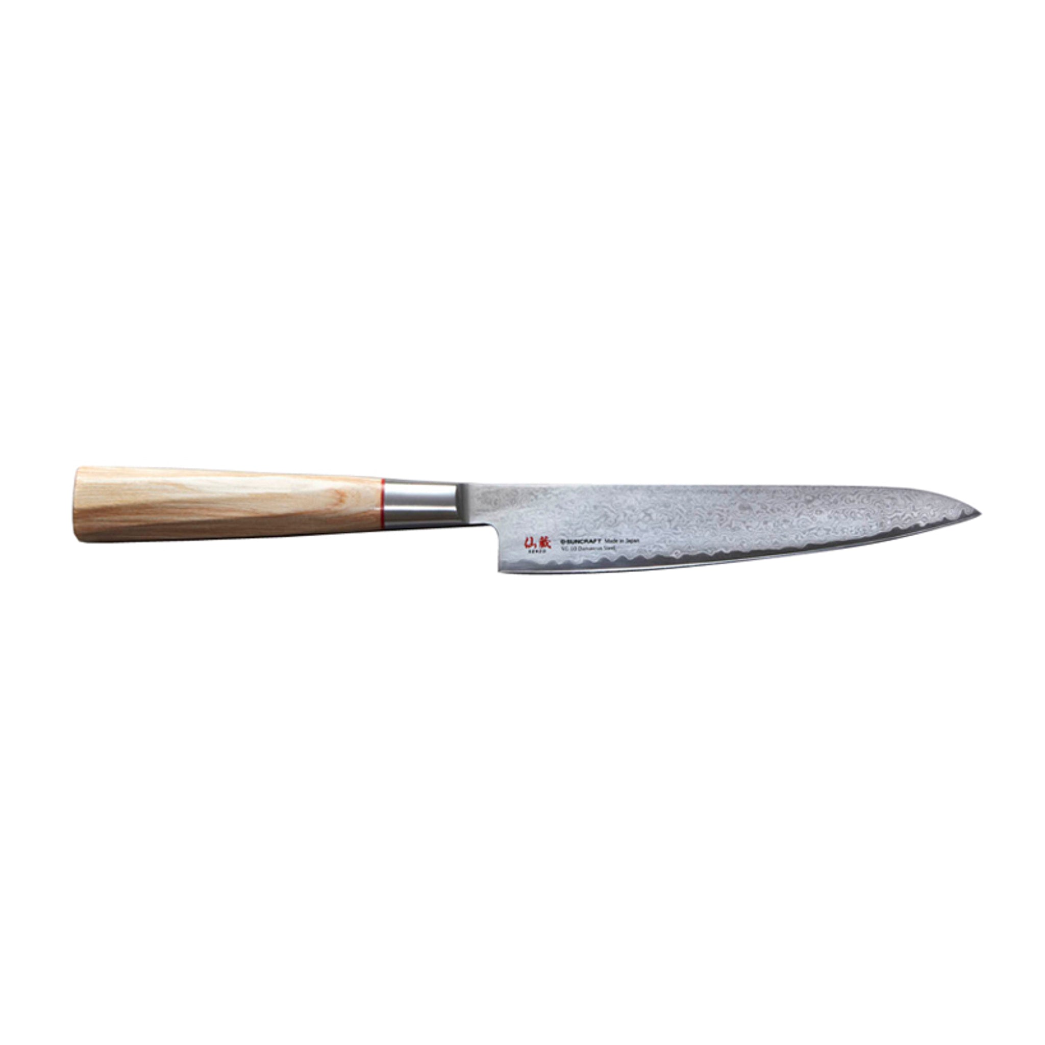Senzo Twist Damascus Steel VG10 Core Utility Knife, 15cm | Buy