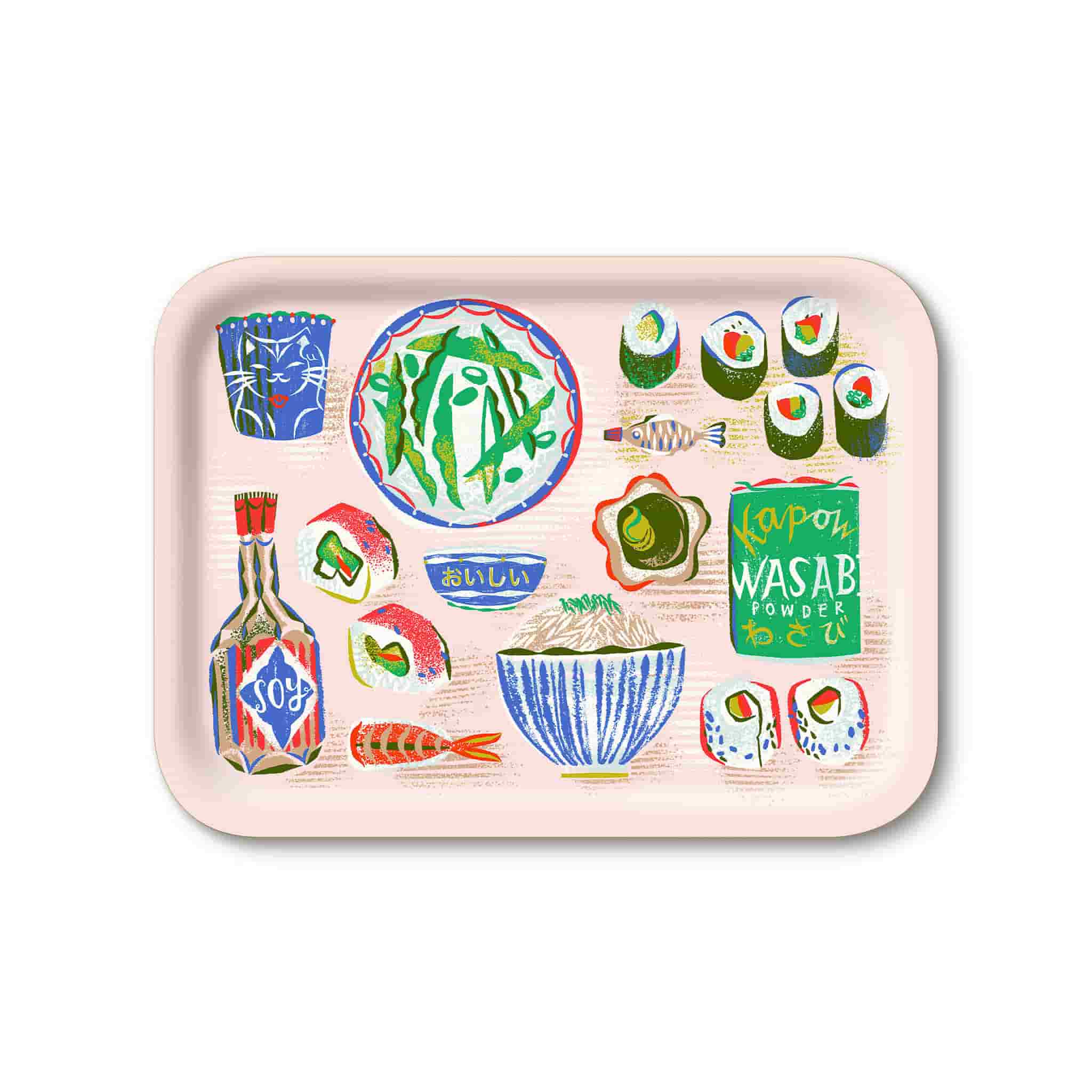 Sushi Design Rectangle Serving Tray, 27x20cm
