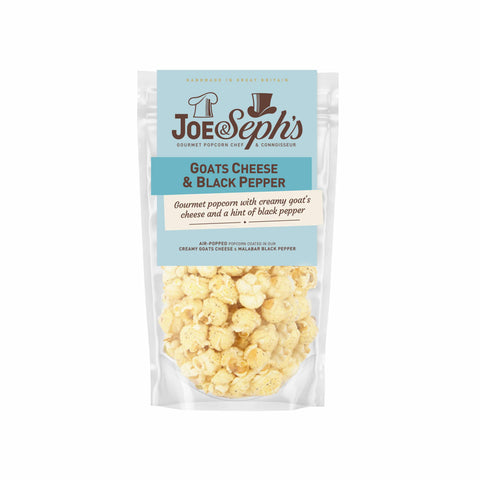 Joe & Seph's Goats Cheese & Cracked Black Pepper Popcorn, 65g