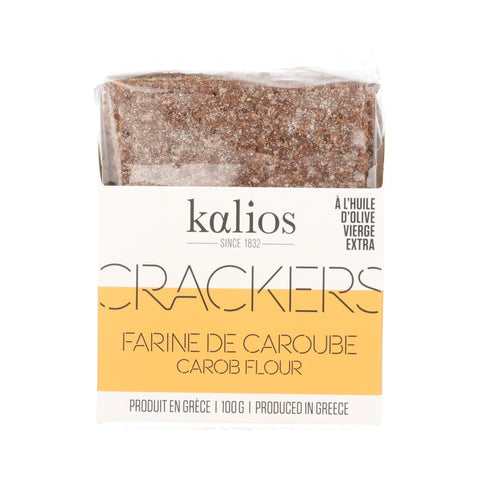 Kalios Crackers with Carob Flour, 100g