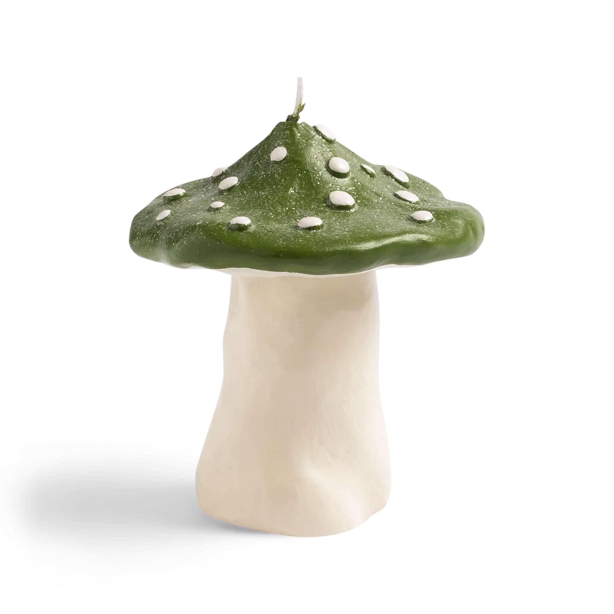 Green Mushroom Candle