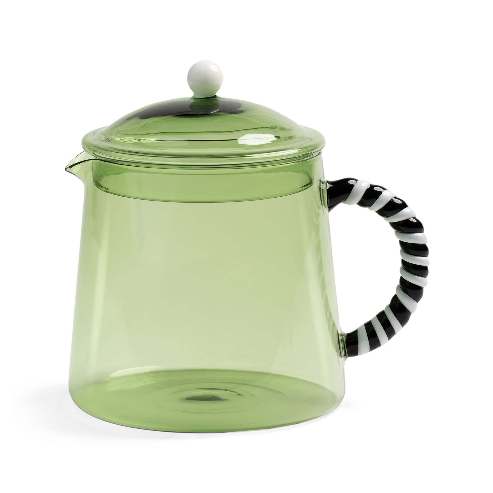 Green Glass Teapot, 1 Litre