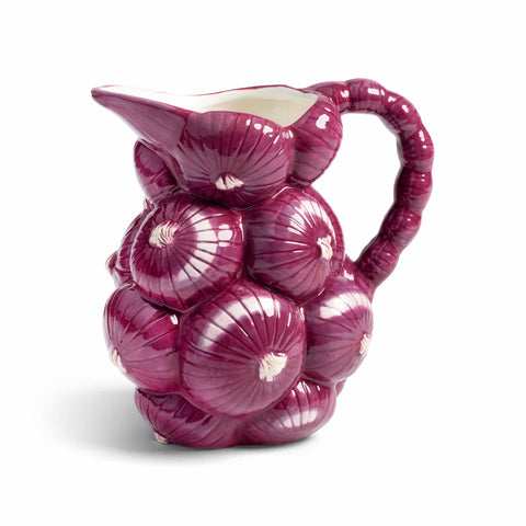 Ceramic Red Onion Jug, 1 Litre