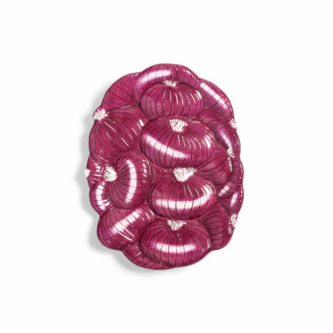 Red Onion Ceramic Platter, 23.5cm