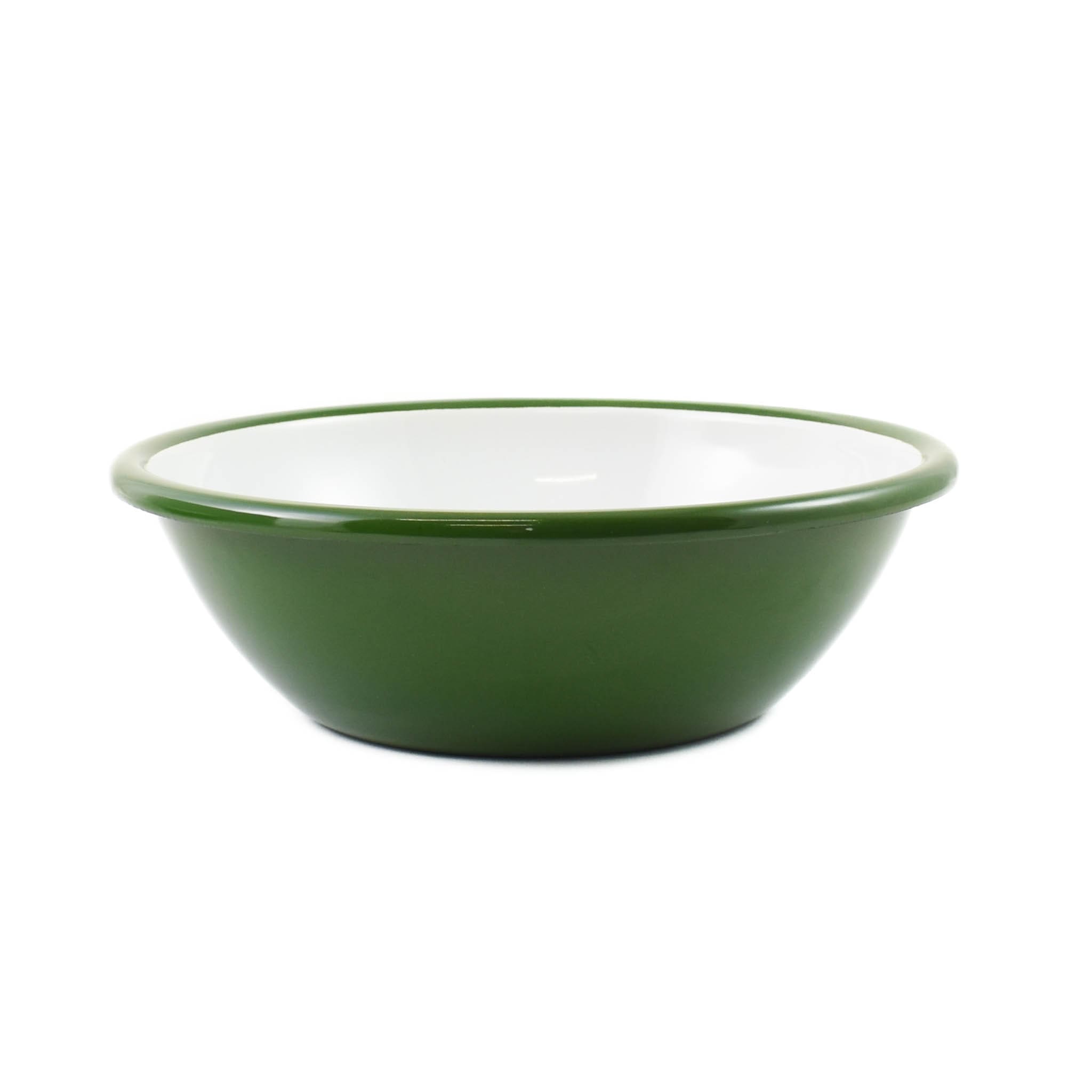 Green Marble Enamel Shallow Bowl