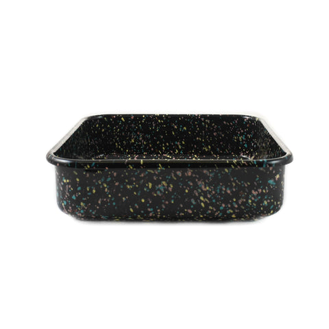 Kapka x Sous Chef Galaxy Splatter Enamel Square Roasting & Serving Dish, 21cm