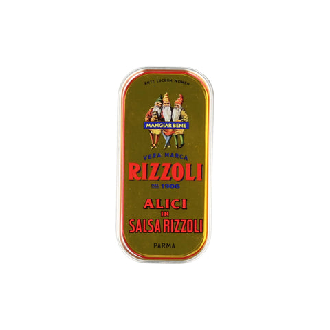 Rizzoli Mediterranean Sea Anchovy Fillets in Spicy Sauce, 90g