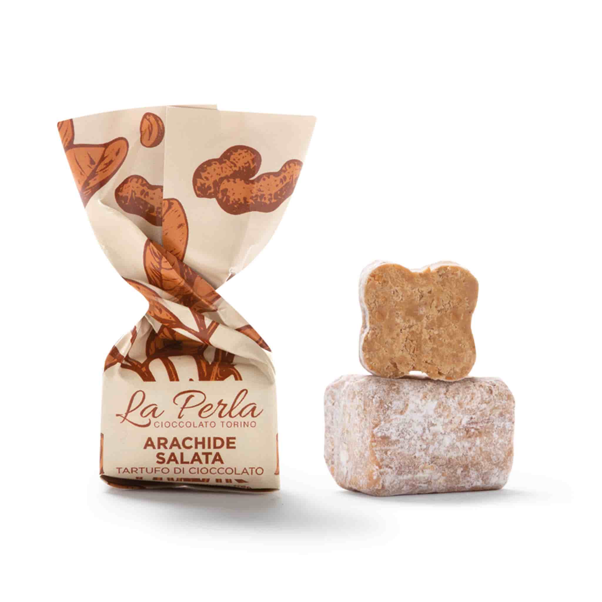 La Perla di Torino Salted Caramel Cookie & Salted Peanut Truffle Collection, 145g