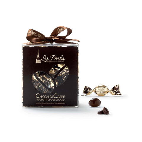 La Perla di Torino Dark Chocolate Coated Coffee Beans, 120g