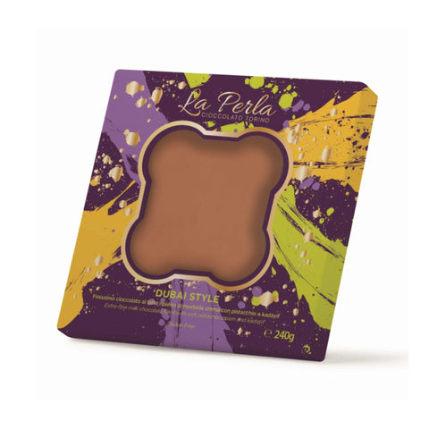 La Perla Dubai Style Chocolate Bar with Pistachio & Kadayif, 240g
