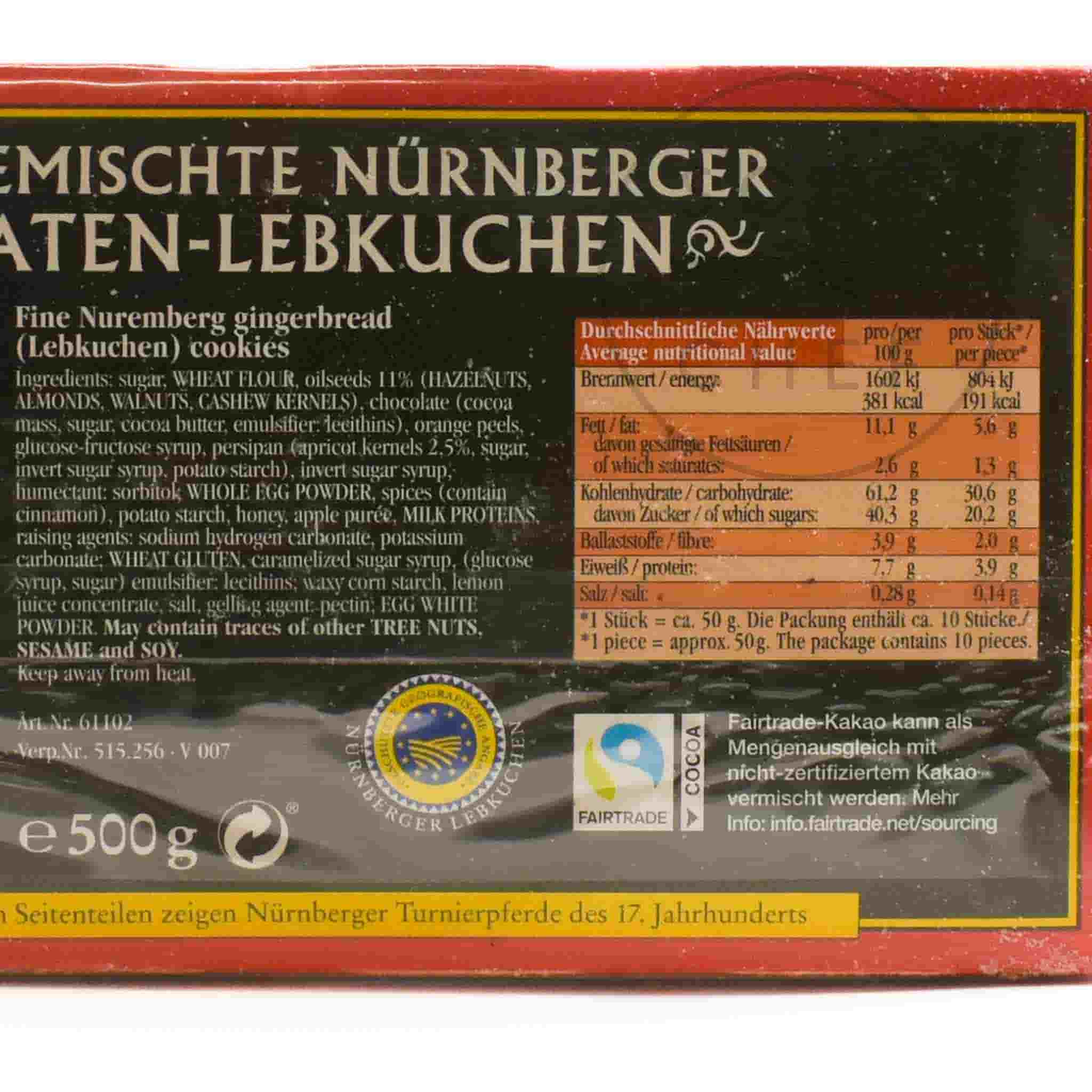 Chocolate and Sugar Coated Lebkuchen, 500g