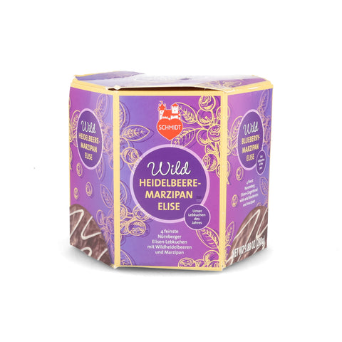 Lebkuchen-Schmidt Wild Blueberry & Marzipan Elisen Lebkuchen Biscuits, 280g