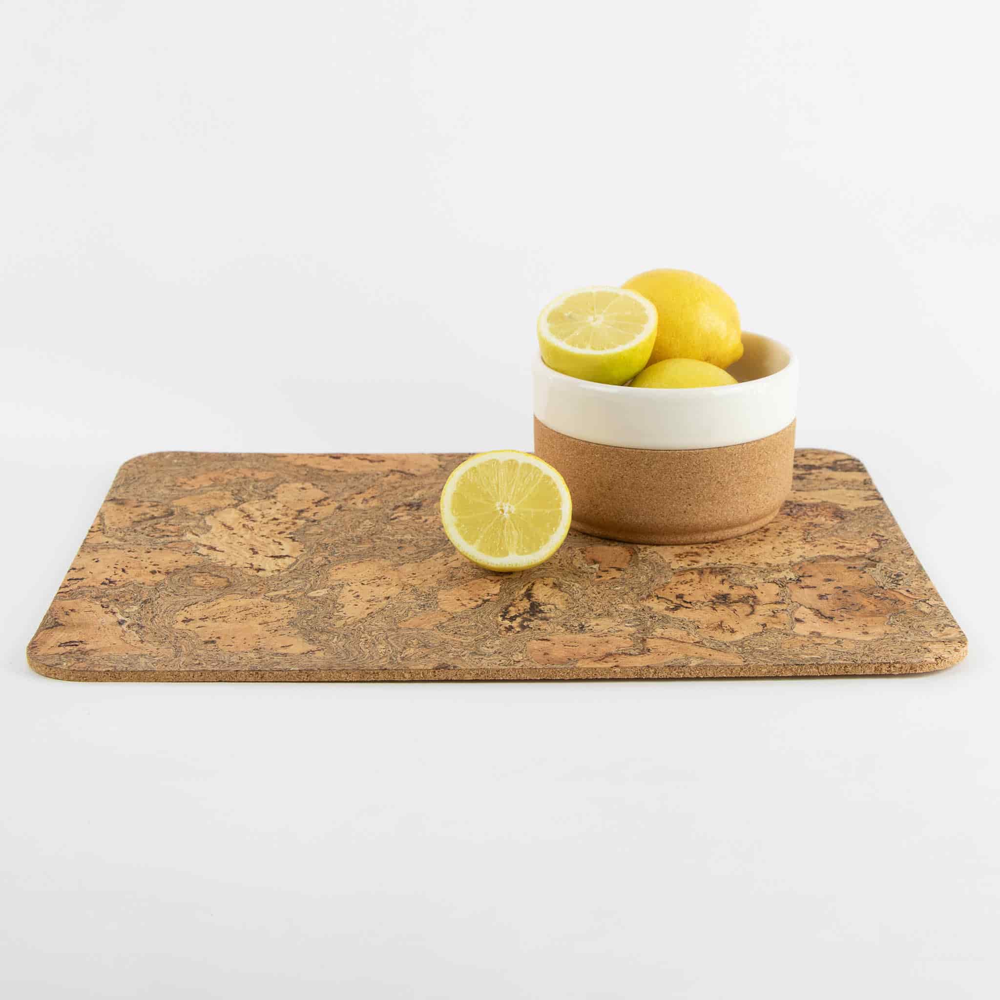 Set of 4 Marbled Cork Rectangle Placemats, 40cm