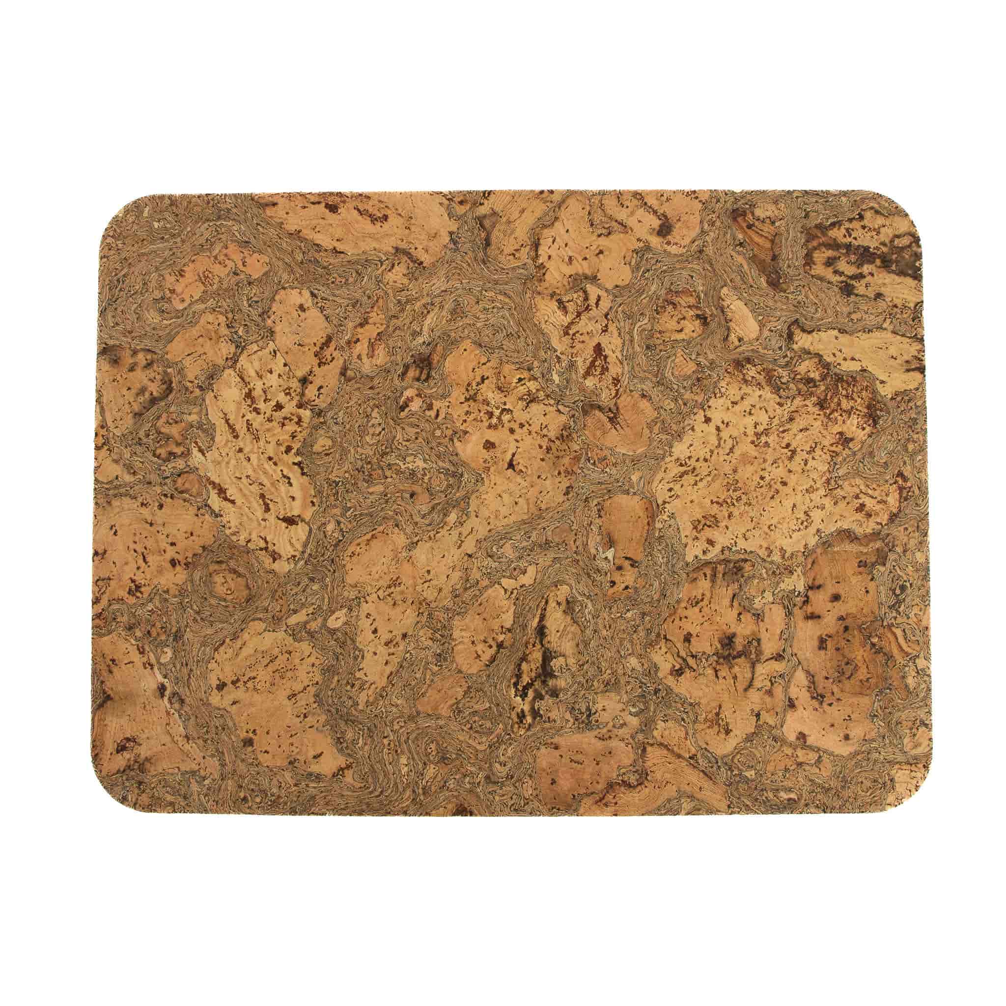 Set of 4 Marbled Cork Rectangle Placemats, 40cm