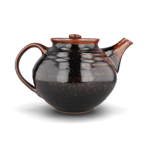 Leach Pottery Tenmoku Black Stoneware Teapot, 1.1 Litres
