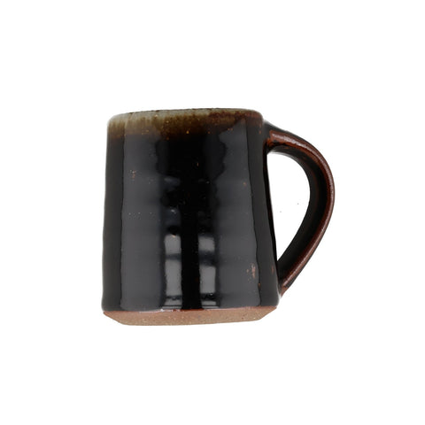 Leach Pottery Tenmoku Black Stoneware Small Mug, 200ml
