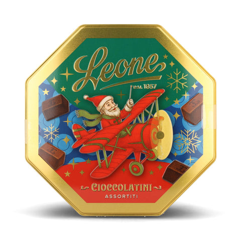Leone Milk Chocolate Hazelnut & Pistachio Pralines in Tin, 450g