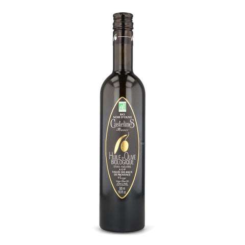 Moulin Castelas AOP Vallee des Baux Organic Virgin Black Olive Oil, 500ml
