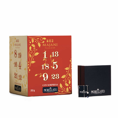 Majani Cubic Chocolate Advent Calendar with Morellato Jewellery Gift, 212g