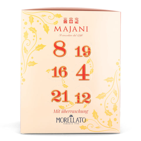 Majani Cubic Chocolate Advent Calendar with Morellato Jewellery Gift, 212g