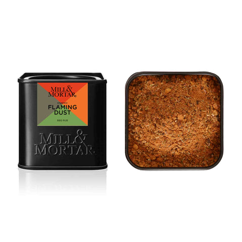 Mill & Mortar Organic Flaming Dust BBQ Rub, 50g
