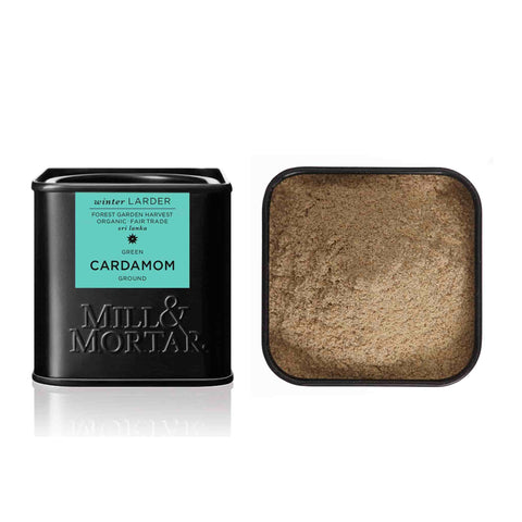 Mill & Mortar Organic Ground Green Cardamom, 30g
