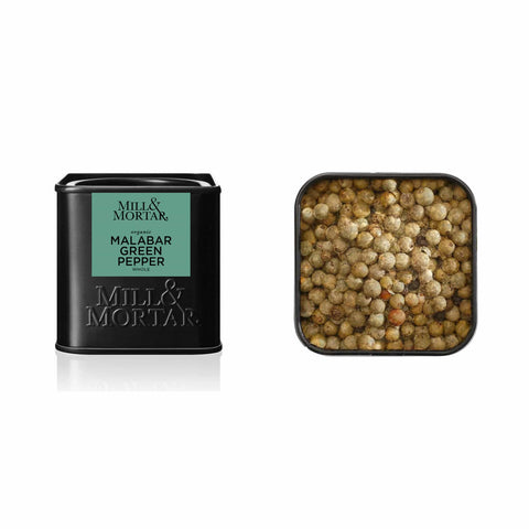Mill & Mortar Organic Malabar Green Peppercorn, 25g