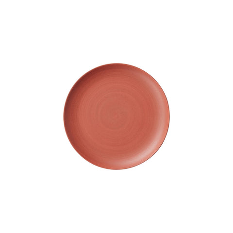 Japanese Motoi Matte Red Porcelain Side Plate, 15cm