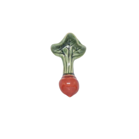 Radish Japanese Ceramic Chopstick Rest