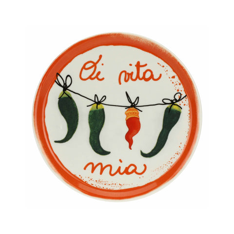 Oi Vita Mia Porcelain Pizza Plate, 31cm