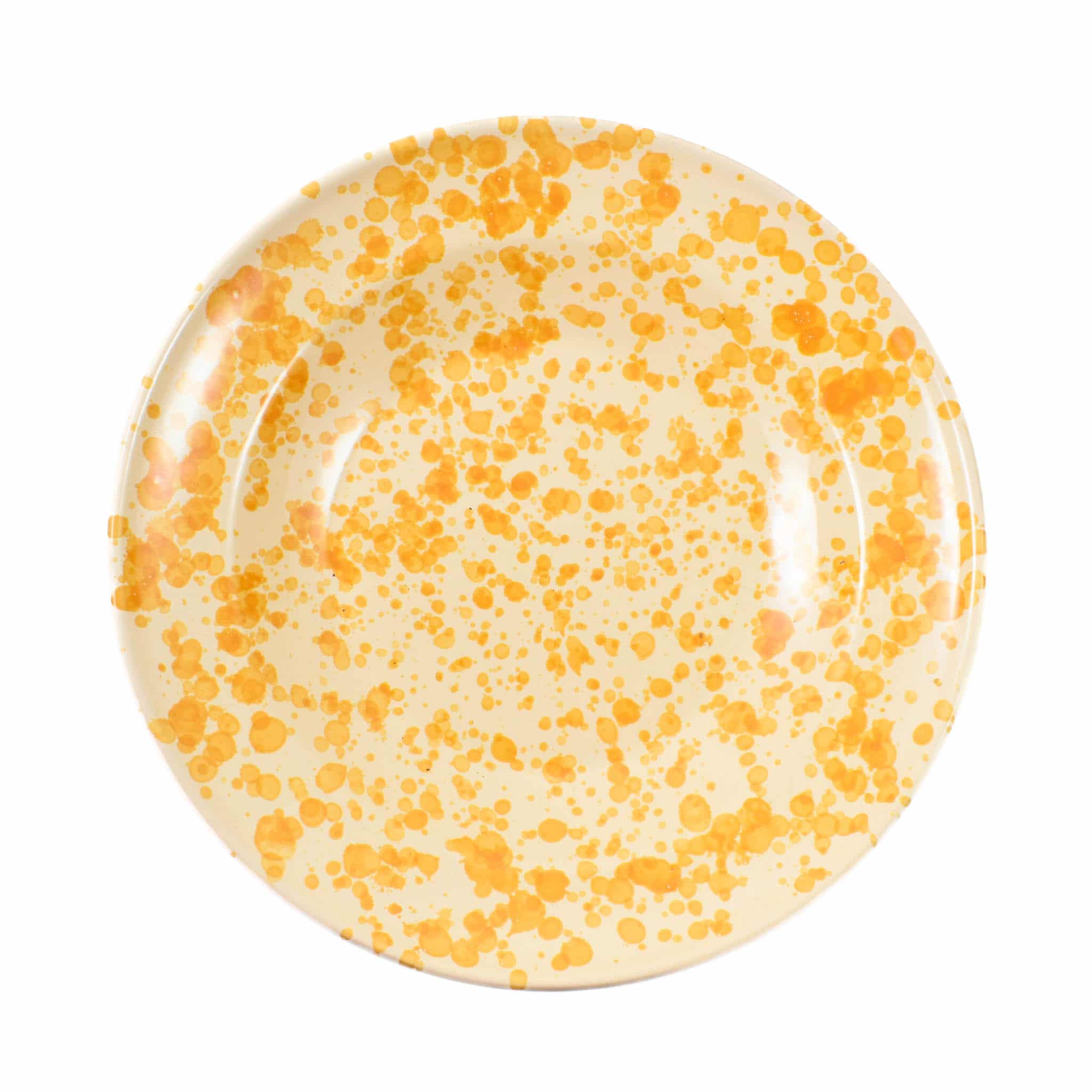 Puglia Dark Yellow Splatter Pasta Bowl, 29cm