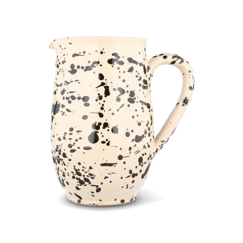 Puglia Black Splatter Pitcher, 1 Litre