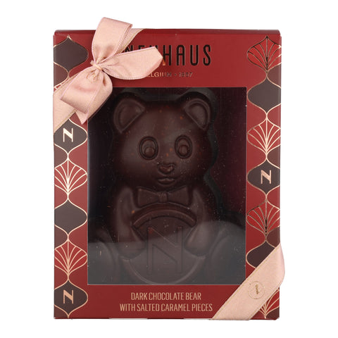 Neuhaus Dark Chocolate Bear with Salted Caramel Pieces, 100g