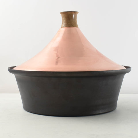 Netherton Foundry Copper Tagine with Spun Iron Base, 7 litre