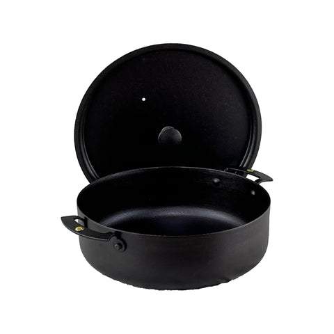 Netherton Foundry Spun Iron Prospector Saute Pan with Lid, 9"