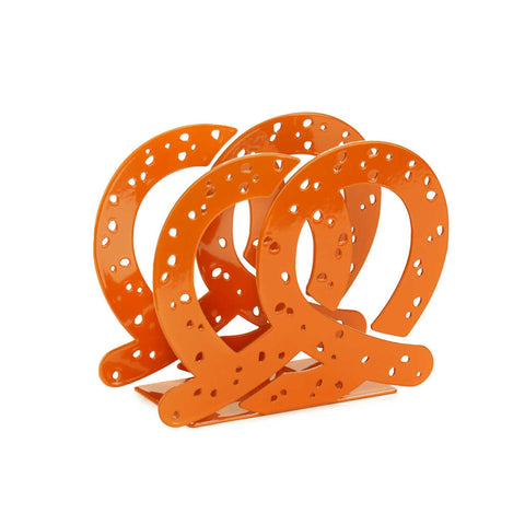 Brown Pretzel Metal Napkin Holder