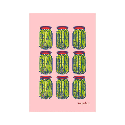 Neesh Home Pickles Tea Towel